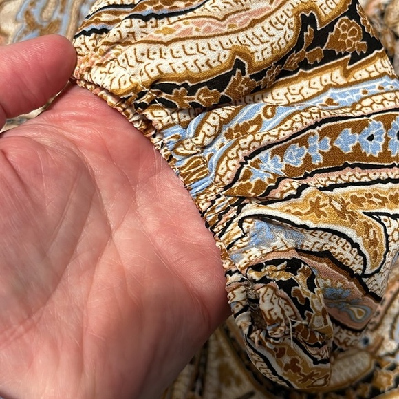 Tamara H Boho Ruffled Collar Long Sleeve Paisley Blouse - Picture 10 of 10
